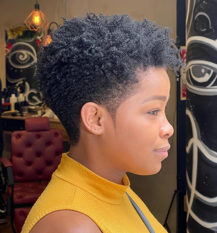 everyday tapered cut styling for short natural hair -
