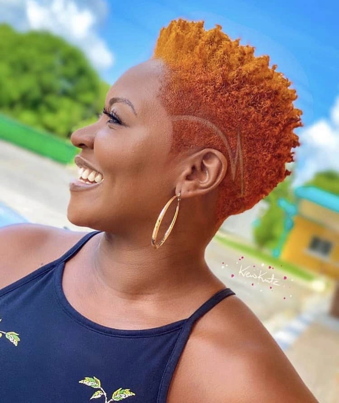 everyday tapered cut styling for short natural hair image