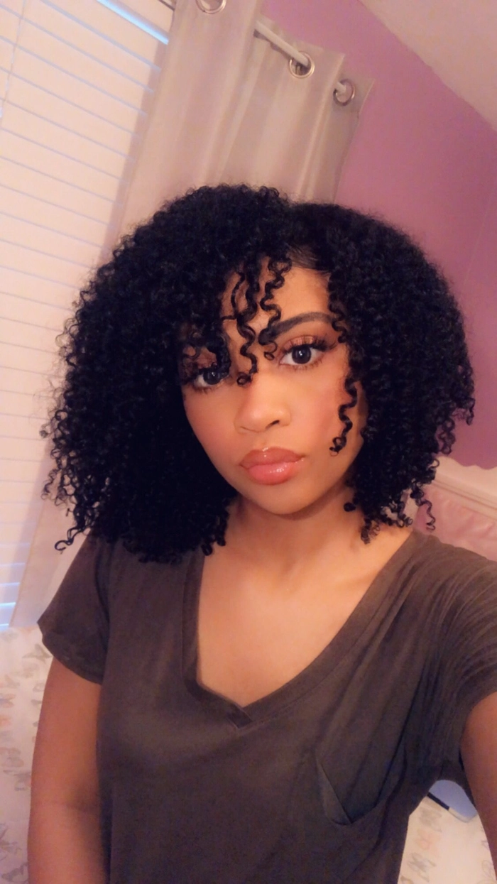 Everyday wash and go styles for type 3 curls, casual hairstyle showcase