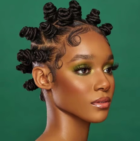 Everyday protective style featuring twists and braids for transitioning natural hair, casual and easy to maintain