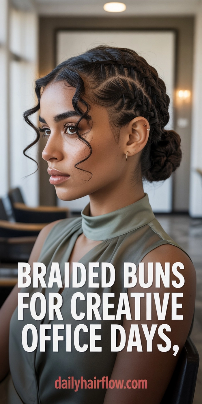 Effortless Braided Low Bun for Office to Evening Style