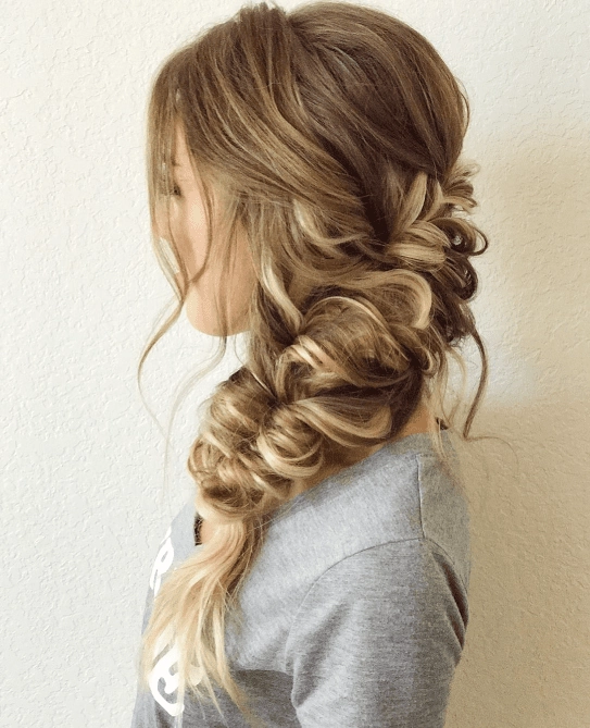 Effortless Loose Side Braid for Autumn Walks