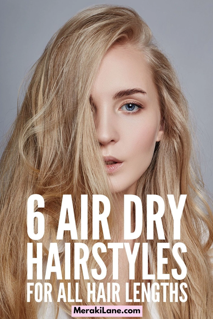 Low maintenance air dried wavy hair with soft layers, perfect for a casual everyday look