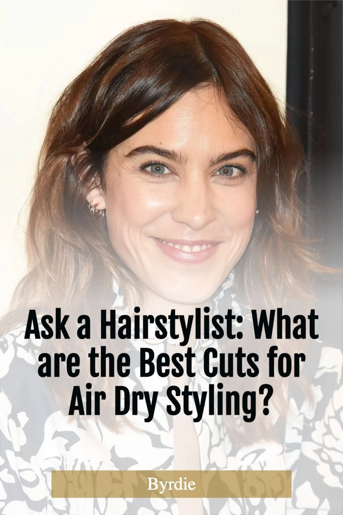 Low maintenance air dried wavy hairstyle with natural volume and texture