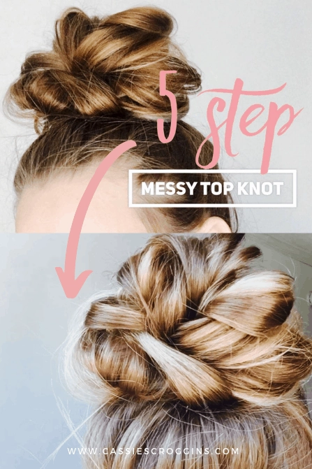Effortless Messy Top Knot Ideas for Second Day Hair