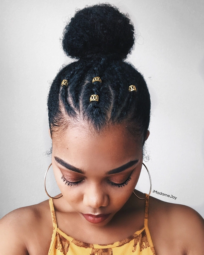 Casual hairstyles featuring natural afro styling for daily looks Everyday natural afro hairstyle perfect for casual wear and comfort