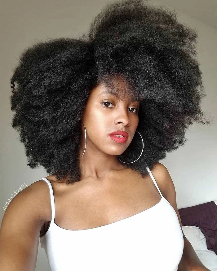 Casual Hairstyles Collection Image 3 showcasing natural afro style for daily wear Everyday natural afro styling perfect for casual wear and effortless look