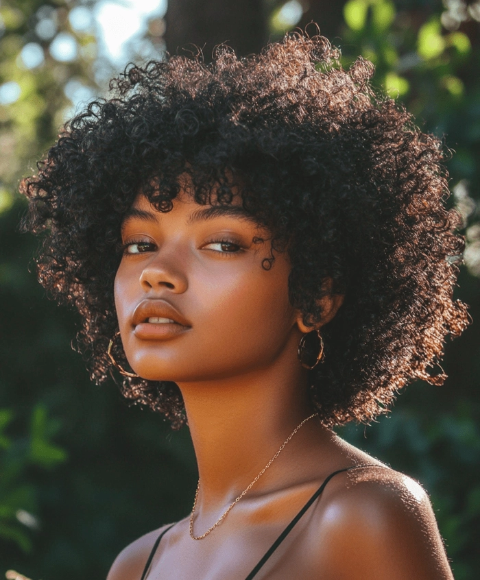 Casual Hairstyles Image 15 showcasing effortless natural afro look for daily wear Everyday natural afro styling perfect for casual wear and easy maintenance