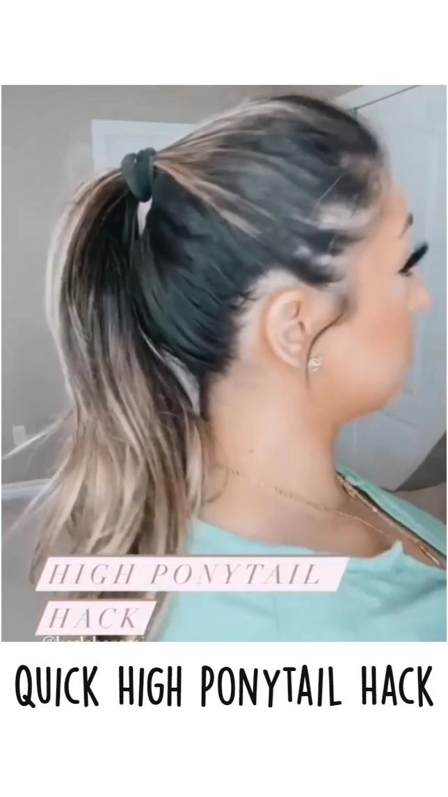 Quick high ponytail variations perfect for casual streetwear looks