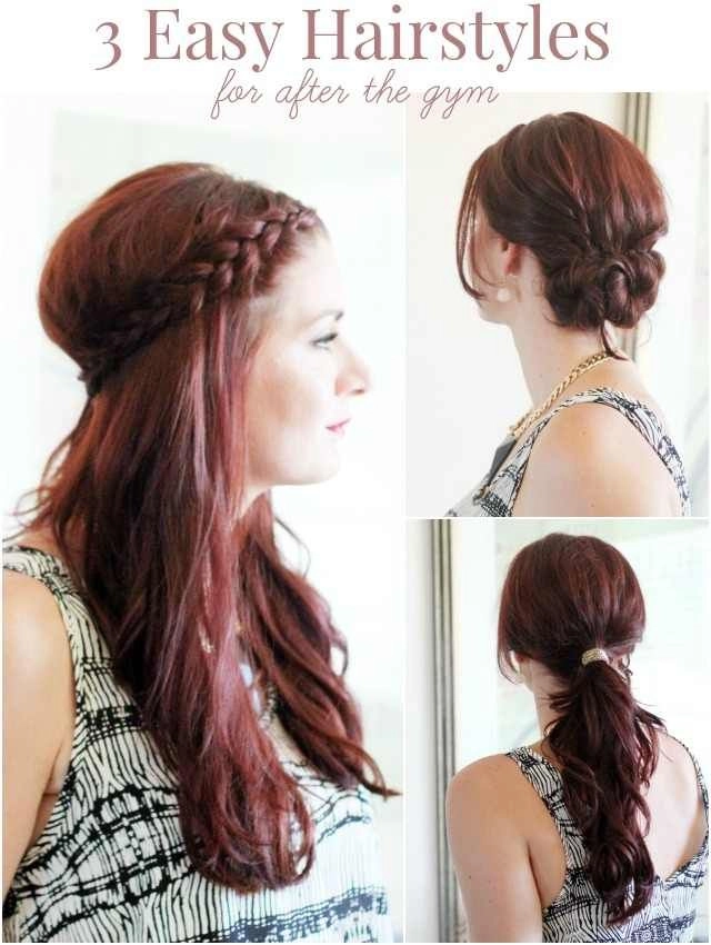 Quick and easy post-gym knot hairstyle Quick knot hairstyle perfect for transitioning from workout to casual