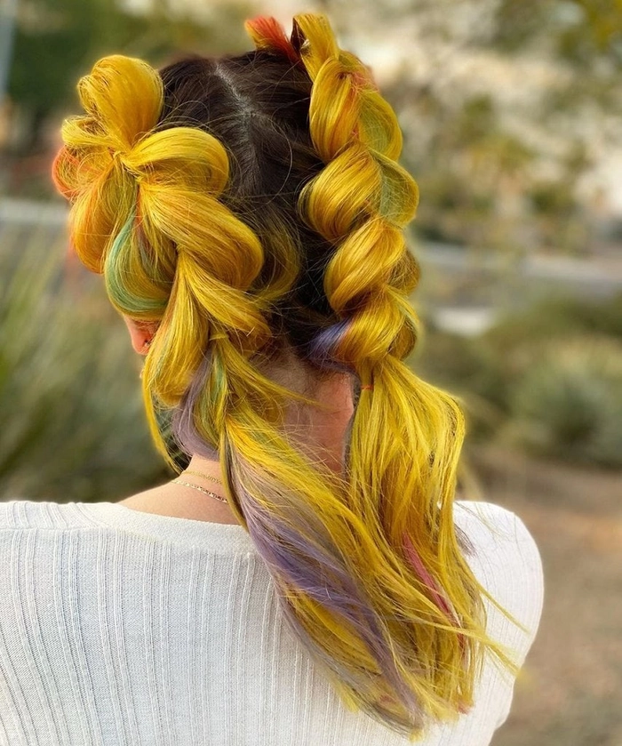 Casual thick hair quick pull through braid style image 10 Quick pull through braid hairstyle on thick hair for a casual look