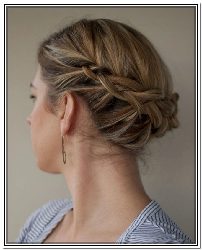 quick side braided updo for casual garden parties image