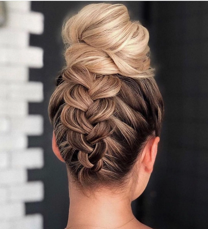 quick side braided updo for casual garden parties image