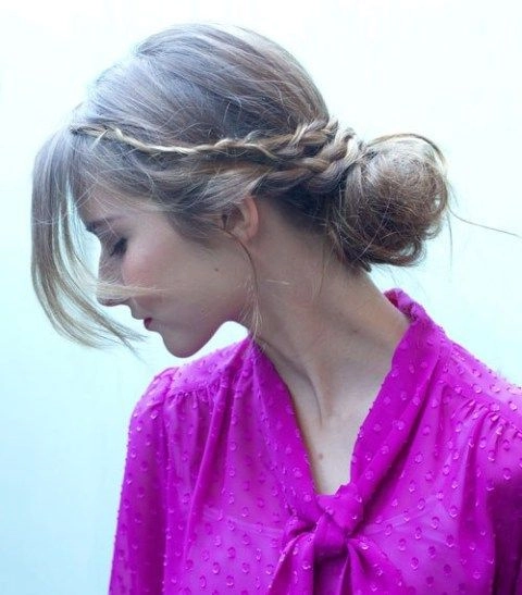 quick side braided updo for casual garden parties image
