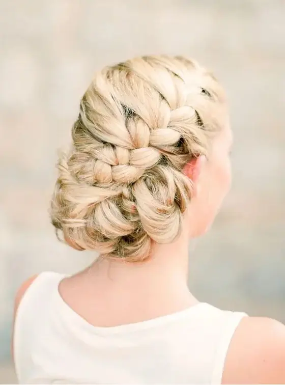 quick side braided updo for casual garden parties image