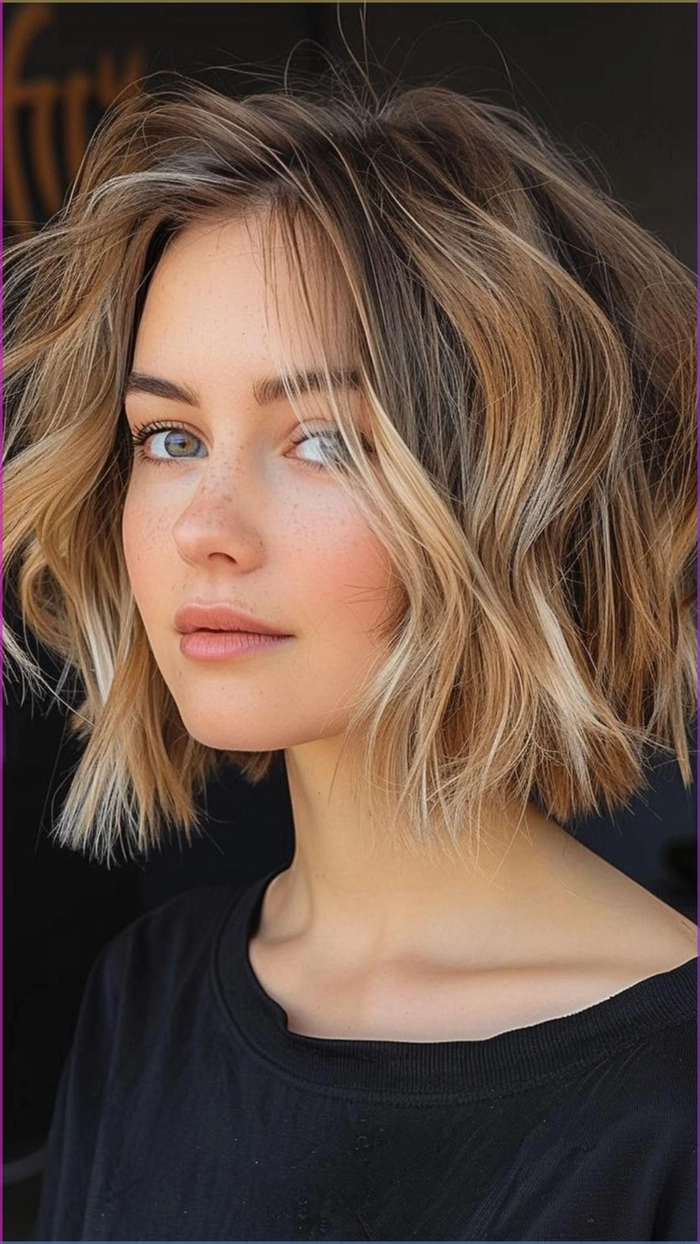 Relaxed mermaid waves hairstyle perfect for long, casual beach days