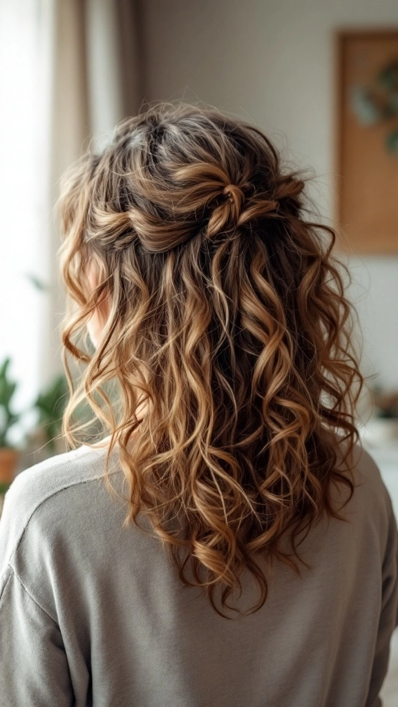 Effortless Pinned Up Hairstyles for Medium Curly Hair