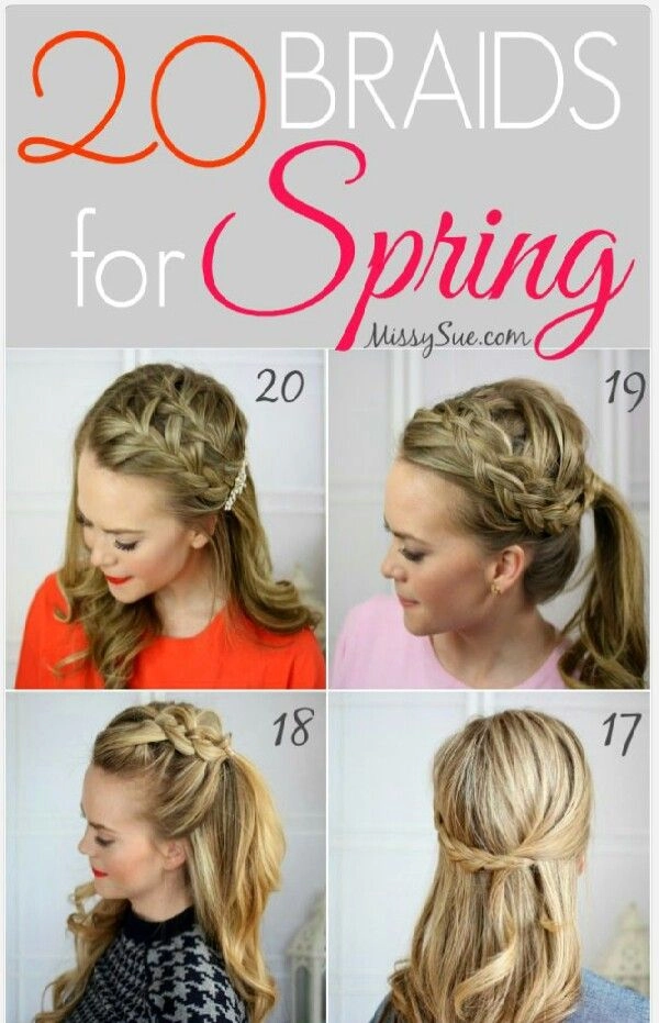 relaxed romantic braids for casual spring outings image