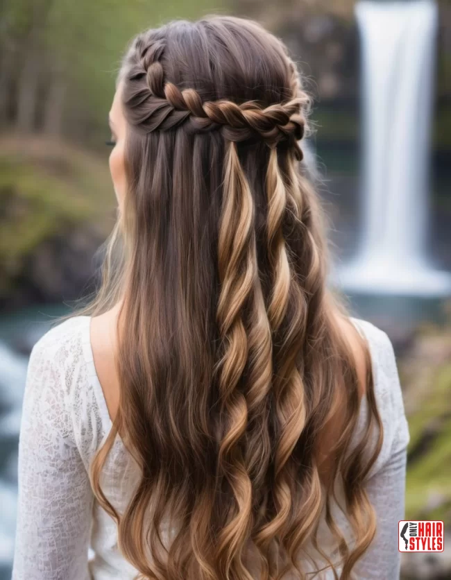 relaxed romantic braids for casual spring outings image