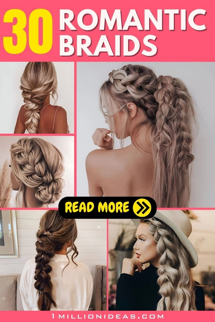 relaxed romantic braids for casual spring outings image