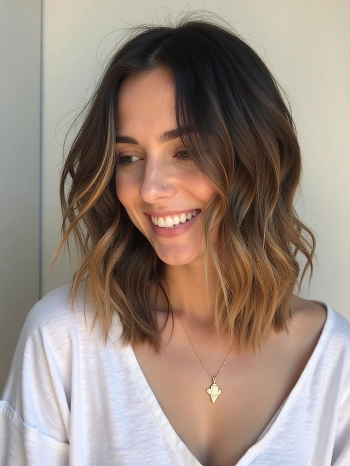 Effortless Soft Waves for Collarbone Length Hair