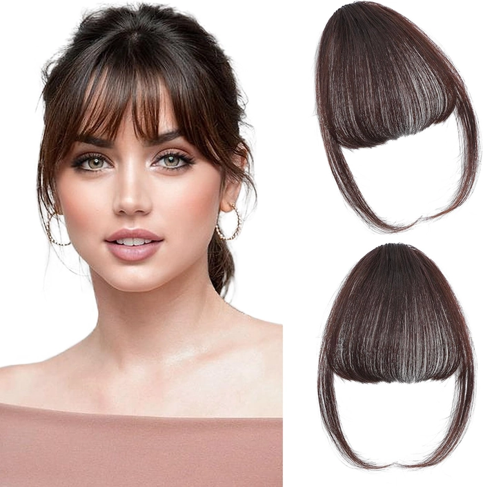 Elevate Your Look with Simple Clip In Bangs