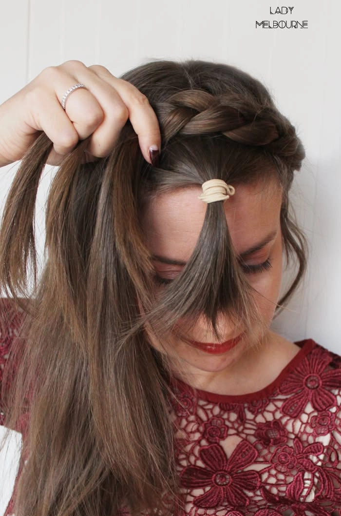 Simple crown braid hairstyle perfect for bohemian casual wear inspiration