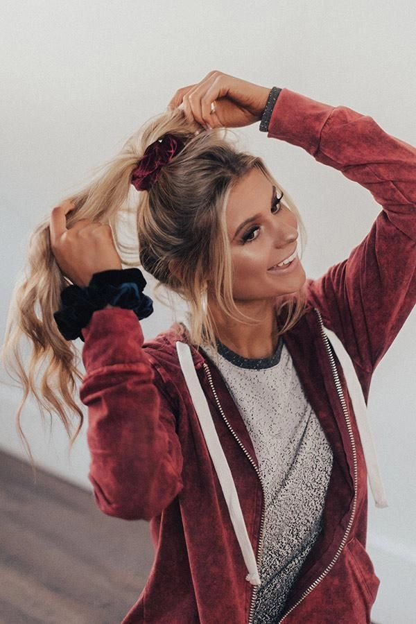 Cozy Velvet Scrunchie Updos for Winter