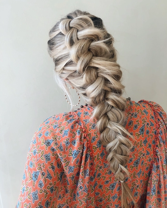 Casual quick Dutch braid hairstyle for active teens number 6 Teen girl with a quick Dutch braid hairstyle perfect for active days