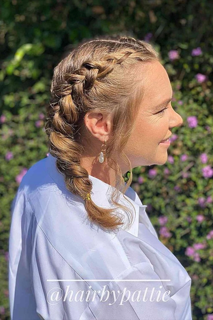 Casual quick Dutch braid hairstyle for active teens number 14 Teen girl with a quick Dutch braid hairstyle perfect for busy days