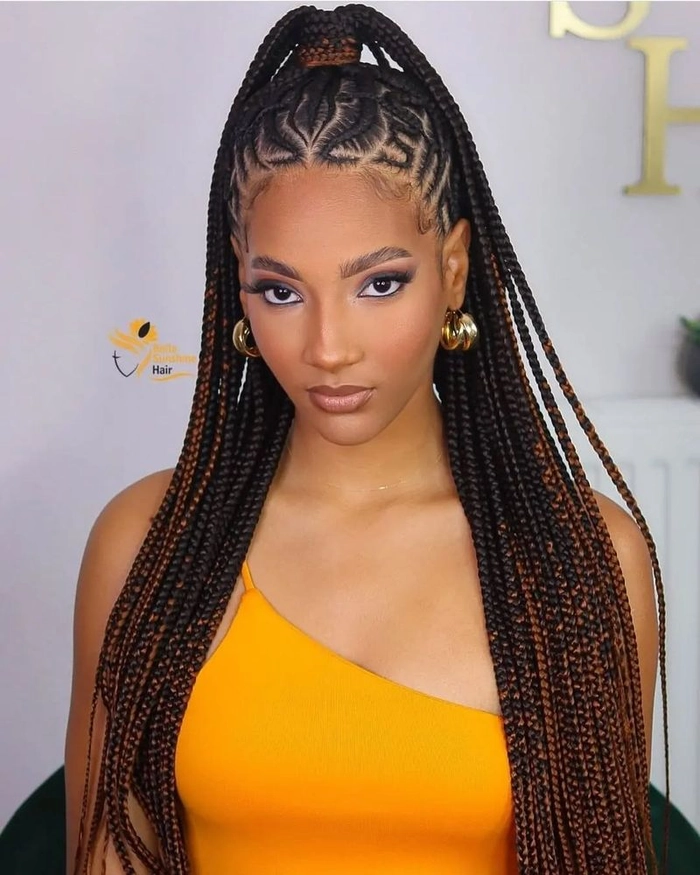 Everyday braid and bun combo hairstyle for thick heavy hair