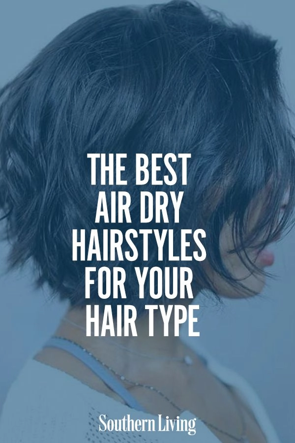 Wavy air dried hairstyle with loose natural waves and minimal styling