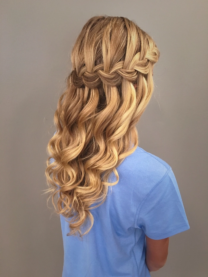 Casual waterfall braid styles for date nights in casual hairstyles collection Woman showcasing a casual waterfall braid hairstyle perfect for date nights