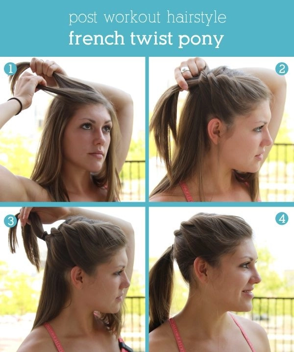 Effortless knot hairstyle for post-workout transitions Woman with a quick knot hairstyle transitioning from post-workout