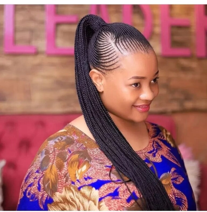 Casual relaxed braid out hairstyle for natural coils on a sunny day Woman showcasing a relaxed braid out hairstyle on natural coil hair
