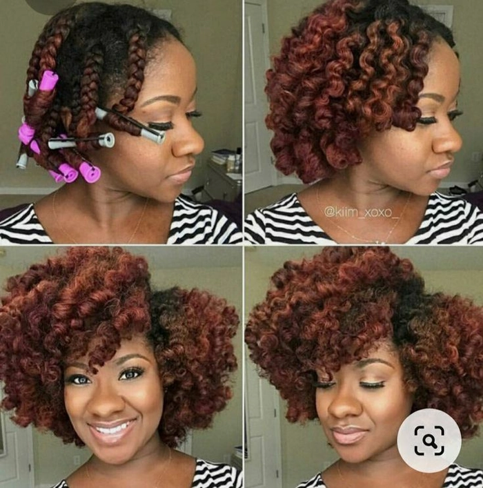 Casual relaxed braid out hairstyle on natural coil hair type Woman showcasing relaxed braid out hairstyle for natural coils in casual setting