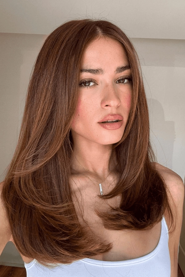 Casual Hairstyles Image 6 showcasing simple shoulder length hair styling ideas Woman with everyday shoulder length hair styling for minimal effort in a casual setting