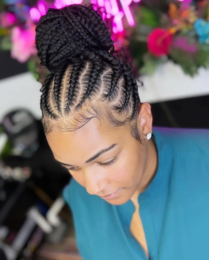Everyday Braid and Bun for Thick Hair