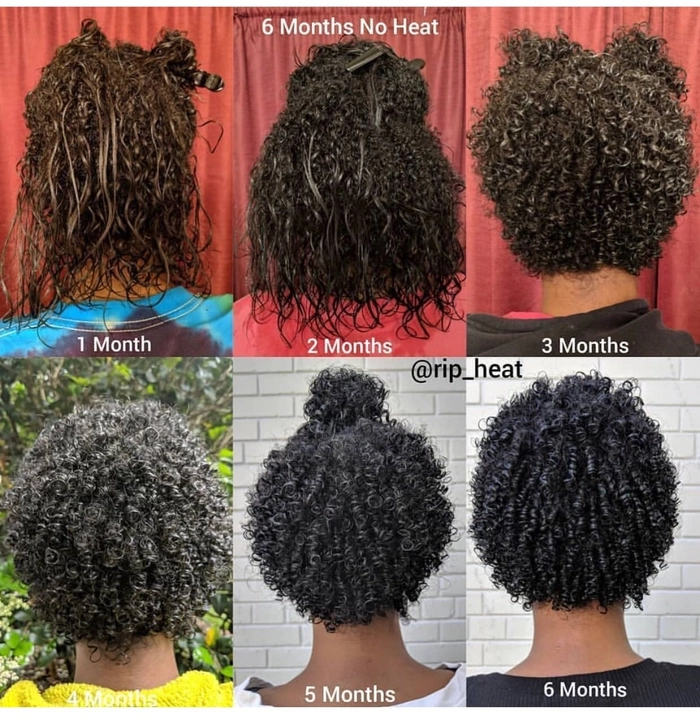 A woman with transitioning natural hair wearing a casual everyday protective style in a simple bun