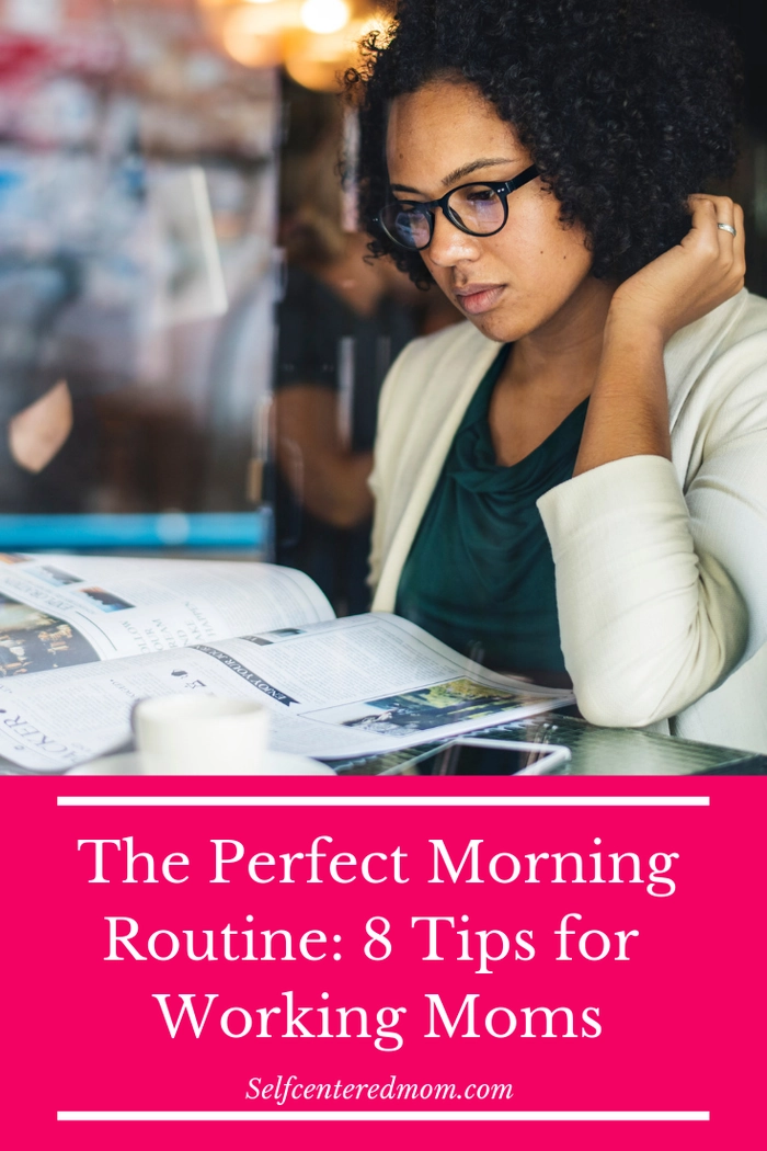 A working mom with a simple low maintenance everyday updo hairstyle suitable for casual and professional settings
