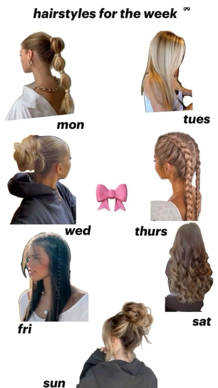 Young woman with simple barrette hairstyle complementing her preppy casual outfit