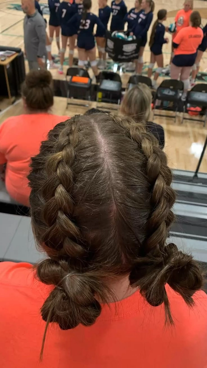 Effortless Casual Double Braids Perfect for Athletic