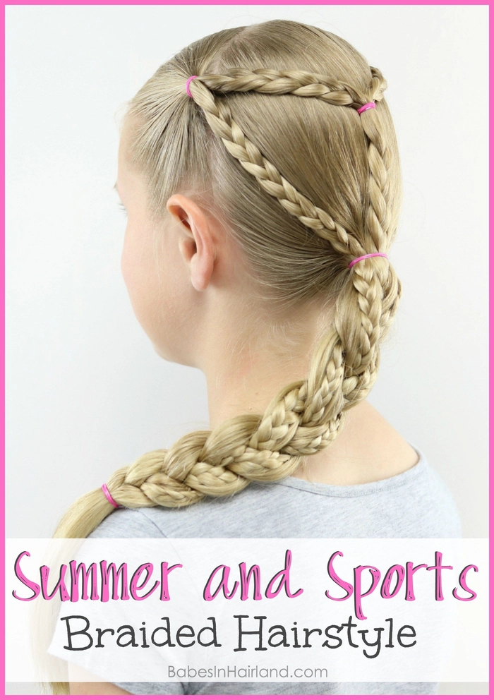Casual double braids perfect for sporty looks and everyday workouts Young woman with casual double braids styled for athletic activities