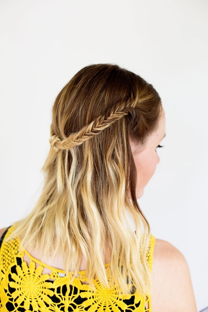 Fall Festival Date Night Braided Updo Autumn harvest festival date night braids with subtle floral accents