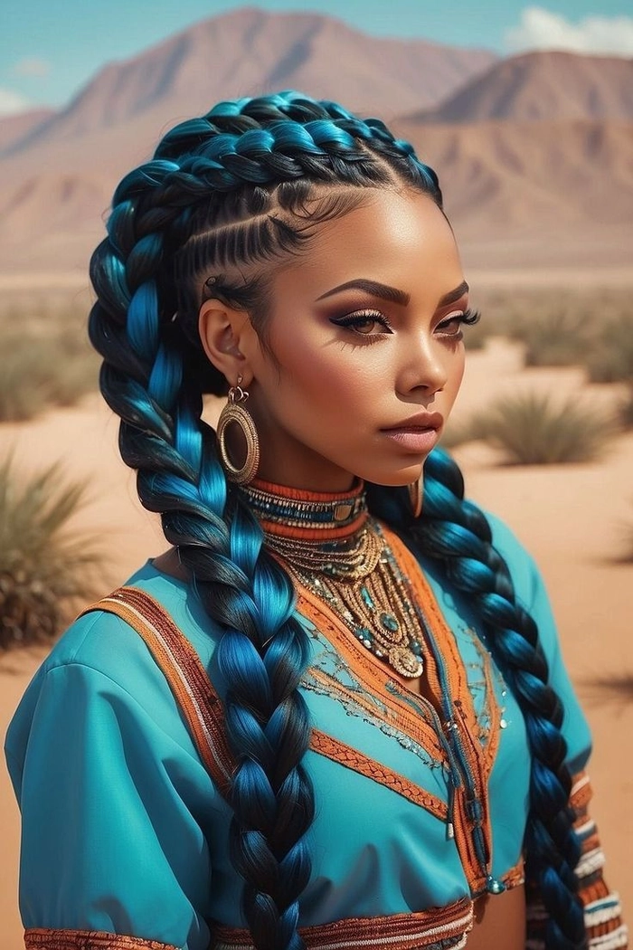 Romantic braids perfect for a festive autumn evening date Autumn harvest festival date night braided hairstyle up close