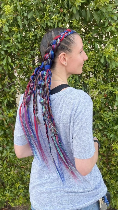 Romantic braids for an autumn harvest festival date night Autumn harvest festival date night braided hairstyle