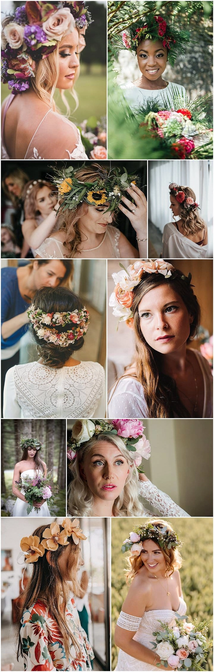 Boho braided crown hairstyle ideal for romantic outdoor dates Woman with boho chic braided crown smiling on outdoor date night