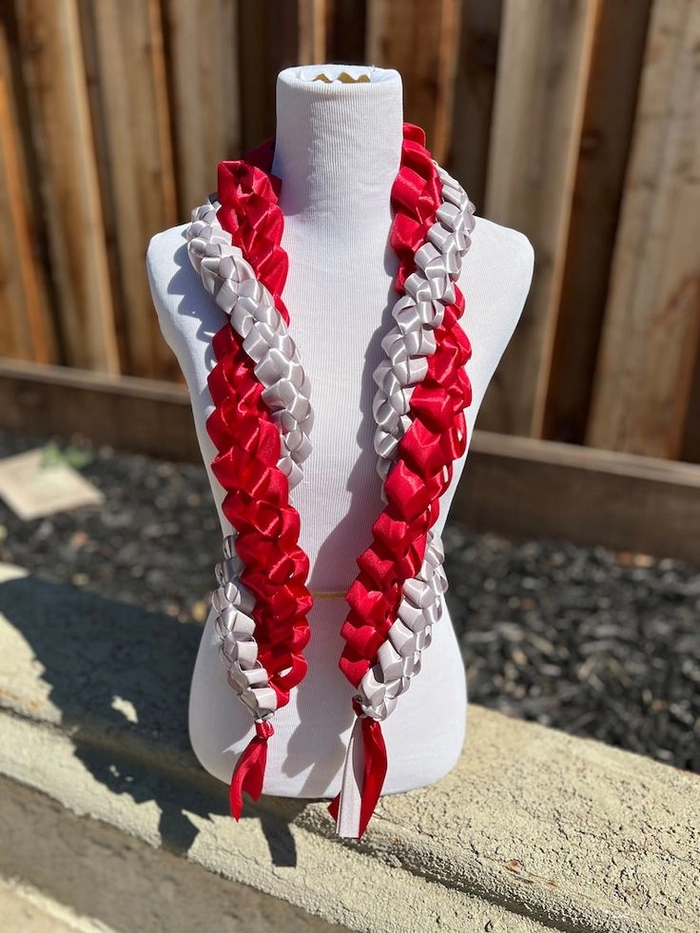 Braided Updo with Ribbon Weave for Date Night Braided date night hairstyle with ribbon weaving, elegant updo for romantic evening