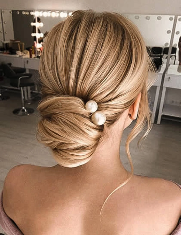 Romantic Date Night Hair with Pearl Hairpins