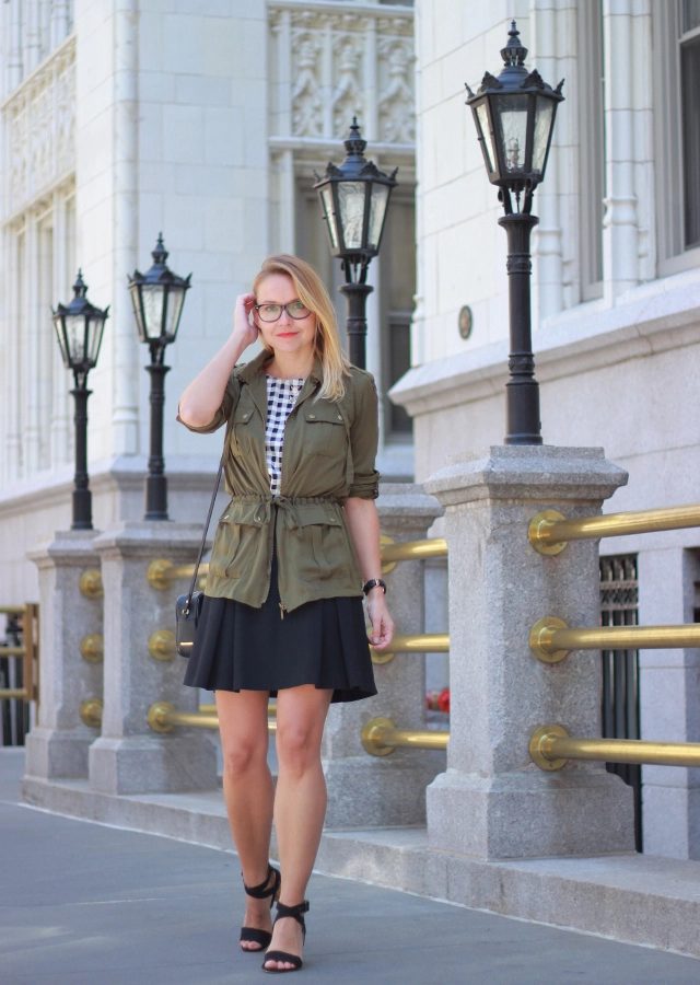 Stylish date night hairstyle for women wearing glasses